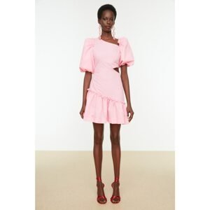 Trendyol Pink Ruffle Detailed Dress