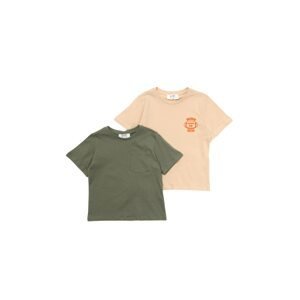 Trendyol Khaki-Beige Pocket-Basic Boy Knitted T-Shirt