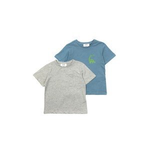 Trendyol Gray-Blue 2-Pack Pocket-Basic Boy Knitted T-Shirt