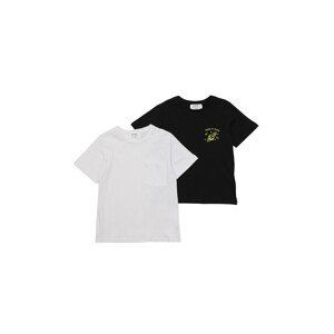 Trendyol Black-White 2-Pack Pocket-Basic Boy Knitted T-Shirt