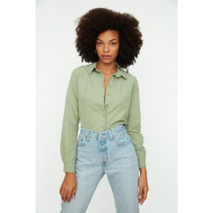 Trendyol Mint Plain Shirt