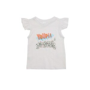 Trendyol White Licensed Smurfs Printed Girl Knitted T-Shirt