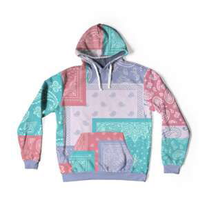 Mr. GUGU & Miss GO Man's Colourful Bandana Hoodie OVS-M 2395