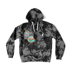 Mr. GUGU & Miss GO Man's Dark Marble Hoodie OVS-M 2420