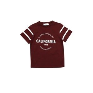Trendyol Claret Red Basic Printed Boy Knitted T-Shirt