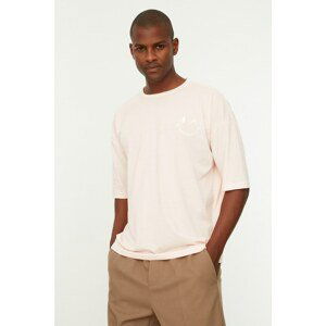 Trendyol Salmon Men's Oversize Fit T-Shirt