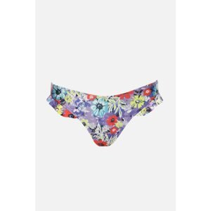 Trendyol Floral Patterned Frill Detailed Bikini Bottoms
