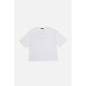 Trendyol White Printed Loose Knitted T-Shirt