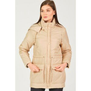 Z6703 DEWBERRY LADY COAT-DARK BEIGE