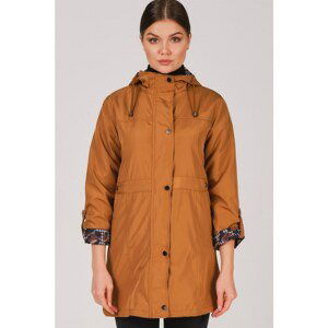 Z6721 DEWBERRY LADIES TRENCH COAT-DARK CAMEL