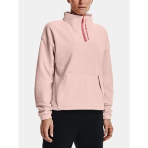 Under Armour Sweatshirt Rush Fleece 1/2 Zip-PNK - Women