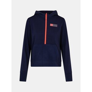 Under Armour Sweatshirt Armour Mixed Media 1/2 Zip-NVY - Ladies