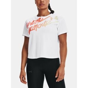 Under Armour T-Shirt Live Chroma Graphic Tee-WHT - Women