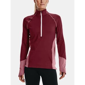 Under Armour Sweatshirt UA ColdGear 1/2 Zip-RED - Women