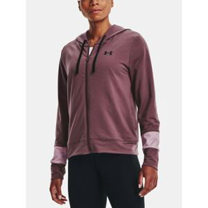 Under Armour Sweatshirt Rival Terry CB FZ Hoodie-PPL - Women