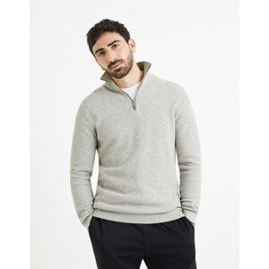 Celio Sweater Velim with zipper collar - Men