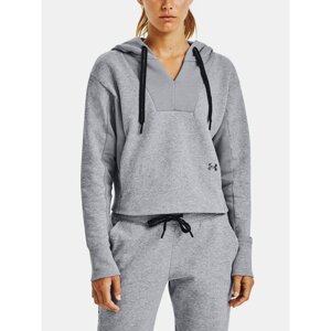 Under Armour Sweatshirt Rival Fleece EMB Hoodie-GRY - Women