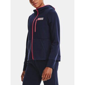 Under Armour Sweatshirt Armour Mixed Media FZ-NVY - Women