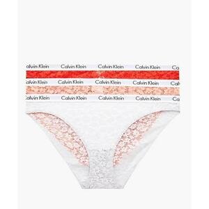 3PACK women's panties Calvin Klein multicolor (QD3926E-W5F)