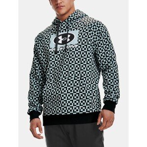 Under Armour Sweatshirt UA RIVAL FLEECE GEO PRNT HD-BLU - Mens