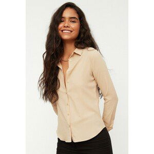 Trendyol Shirt - Beige - Regular fit