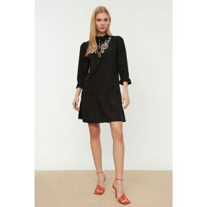 Trendyol Black Embroidery Detailed Dress