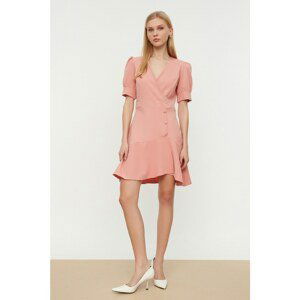 Trendyol Dried Rose Button Dress