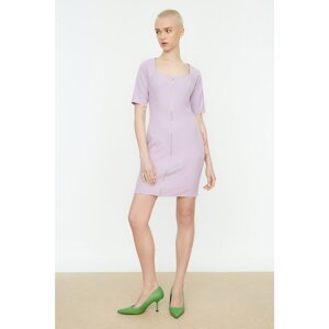 Trendyol Lilac Zipper Detailed Dress
