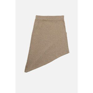 Trendyol Mink Knitwear Look Asymmetrical Knitted Skirt