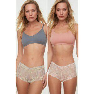 Trendyol Multi Color 2-Pack Lace Hipster Panties