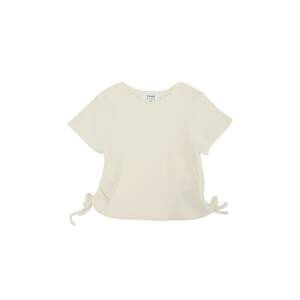 Trendyol Ecru Pleated Girl Knitted T-Shirt