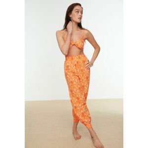 Trendyol Orange Patterned Beach Bottom and Top Set