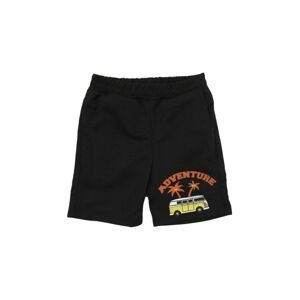 Trendyol Black Printed Elastic Waist Boy Knitted Shorts & Bermuda