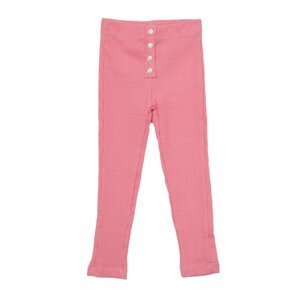 Trendyol Pink Button Detailed Girls' Knitted Leggings