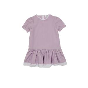 Trendyol Lilac Color Block Girl Knitted Dress