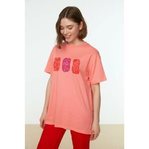 Trendyol T-Shirt - Pink - Oversize
