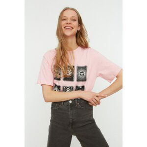 Trendyol T-Shirt - Pink - Regular