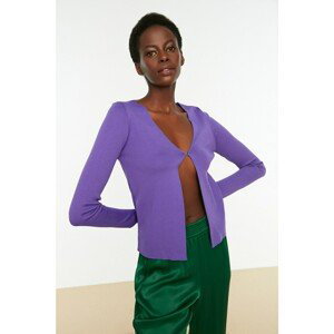 Trendyol Purple Knitwear Cardigan