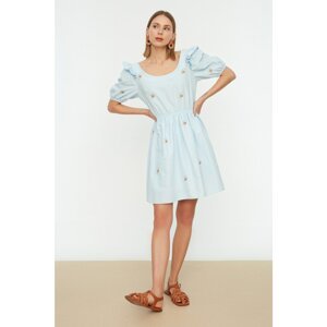 Trendyol Blue Embroidered Dress