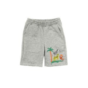 Trendyol Gray Printed Elastic Waist Boy Knitted Shorts & Bermuda