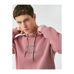 Koton Printed Hoodie Sweatshirt