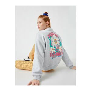 Koton Crew Neck Printed Sweatshirt