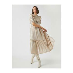 Koton Ruffle Detailed Midi Dress