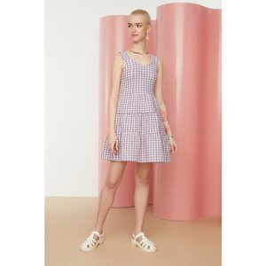 Trendyol Lilac Check Dress