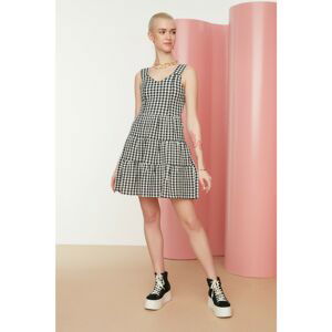 Trendyol Black Check Dress