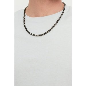 Trendyol Black-Grey 2 Color Steel Necklace Bijouterie Necklace