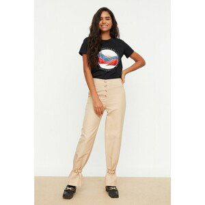 Trendyol Stone Front Buttoned Trousers