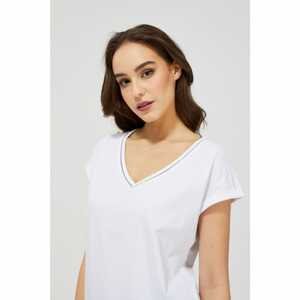 V-neck blouse - white