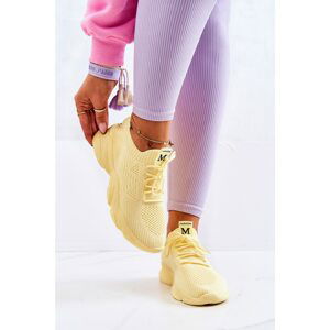 Sport Shoes Sneakers Fabric Yellow Nolene