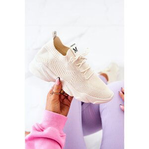 Sport Shoes Sneakers Fabric Light Beige Nolene